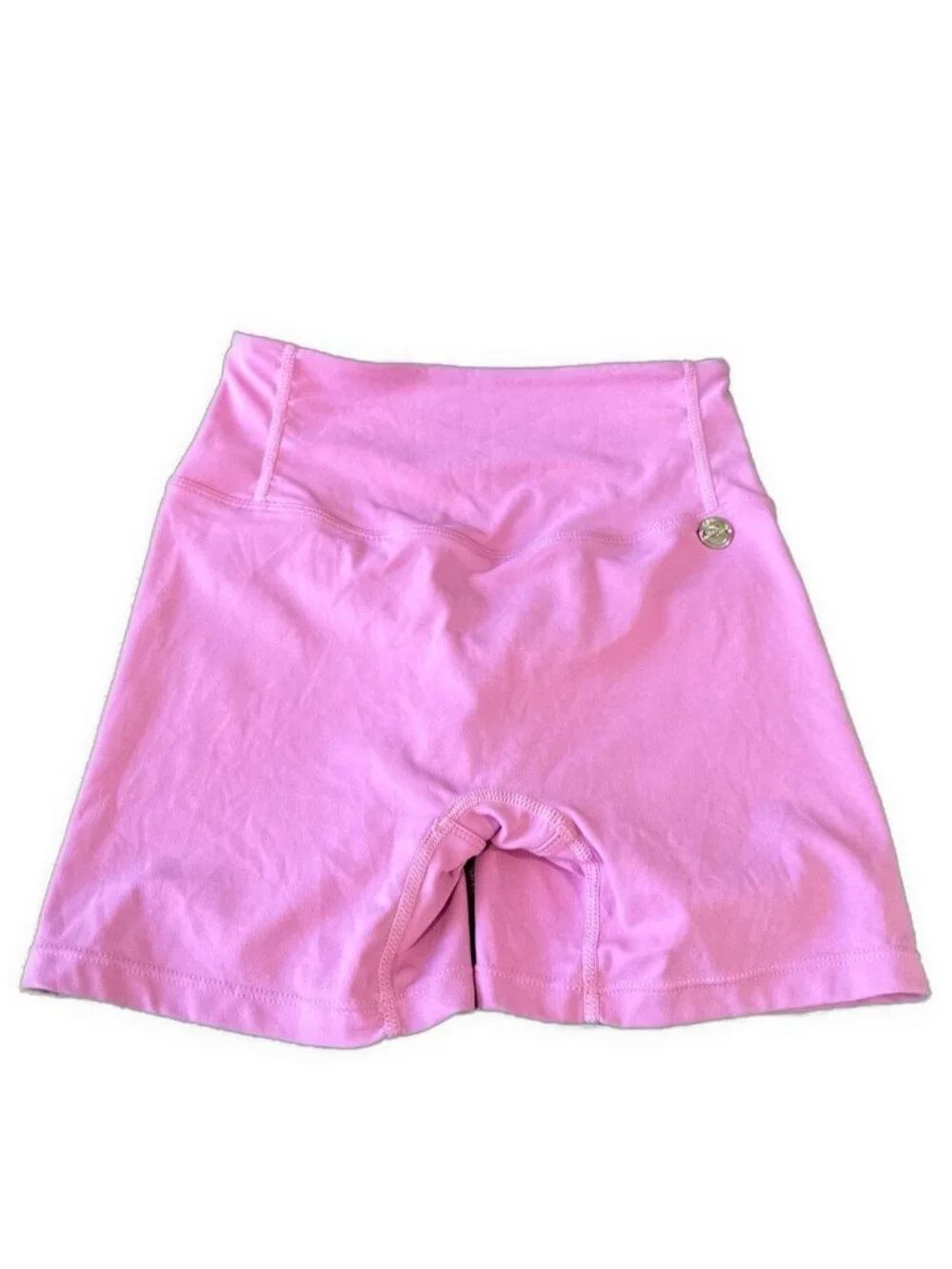 OPG Pink High Rise Scrunch Butt Biker Shorts Women’s Activewear Xs